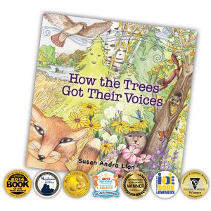 Front Cover panel of How the Trees Got Their Voice published by Satiama Publishing