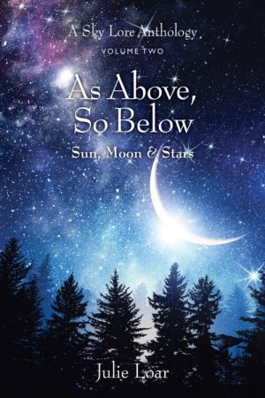 front book panel for As Above So Below by Julie Loar published by Satiama Publishing
