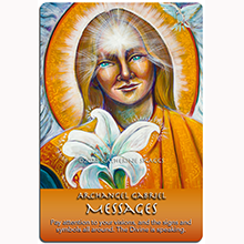 Archangel Gabriel Messages Card from Masters of Light Wisdom Oracle