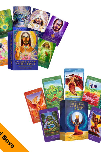 Front Box panels of products from Tarot and Wisdom Bundle.
